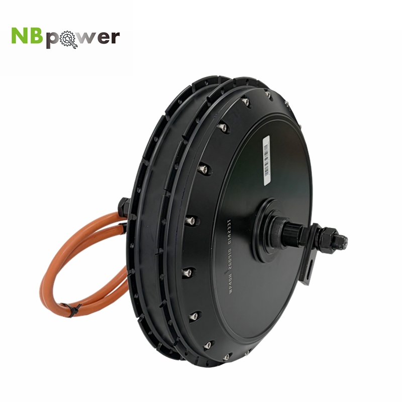 72V 8000W Brushless Hub Motor - NBpower 170/190mm Oś QS273 40H Szczytowa